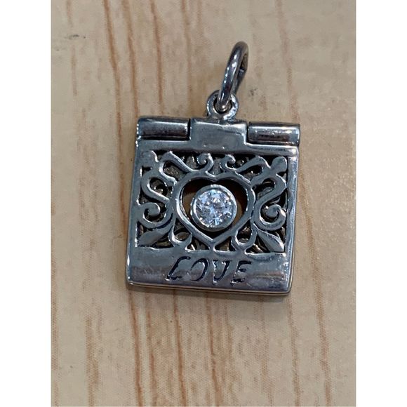 Independent Jewelry - .925 Vintage Love Card Sterling Silver Jewelry Charm